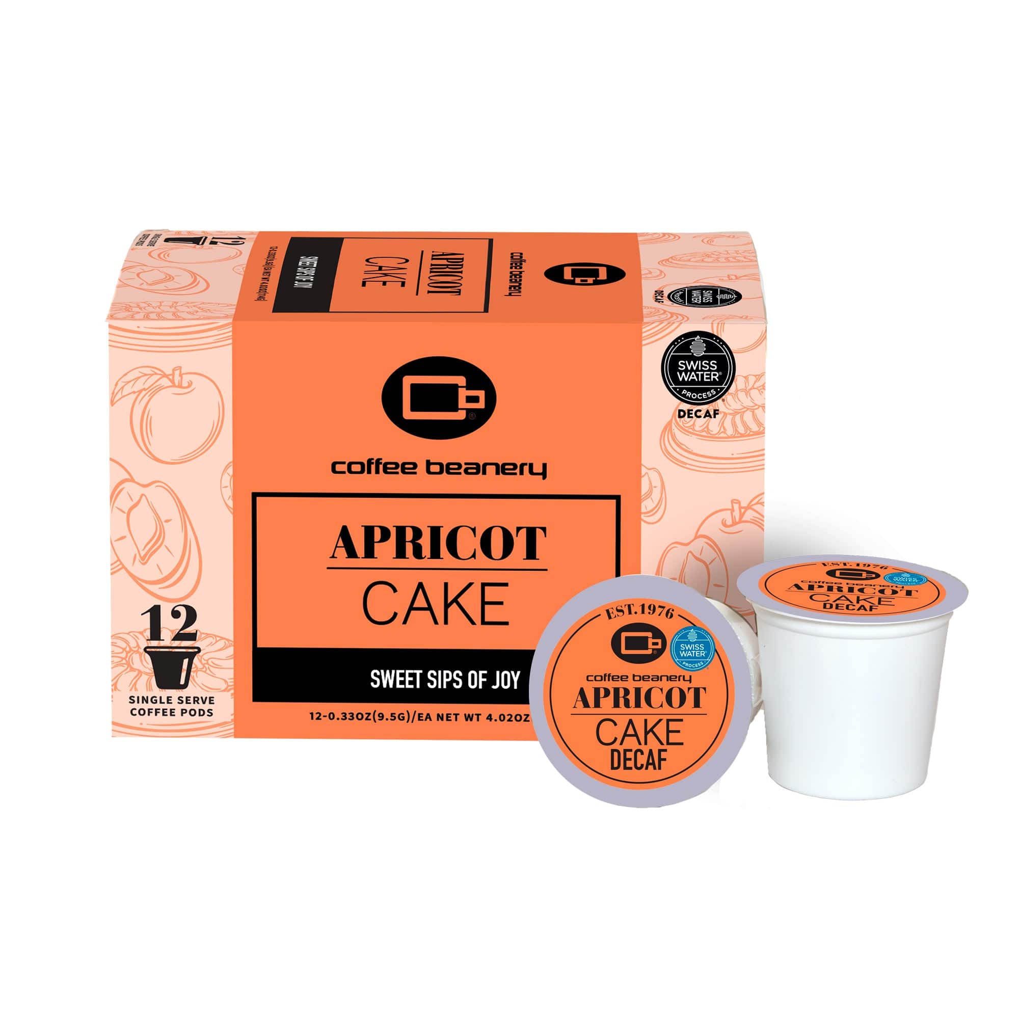 Apricot Cake Flavored Swiss Water Process Decaf Coffee - Image 2