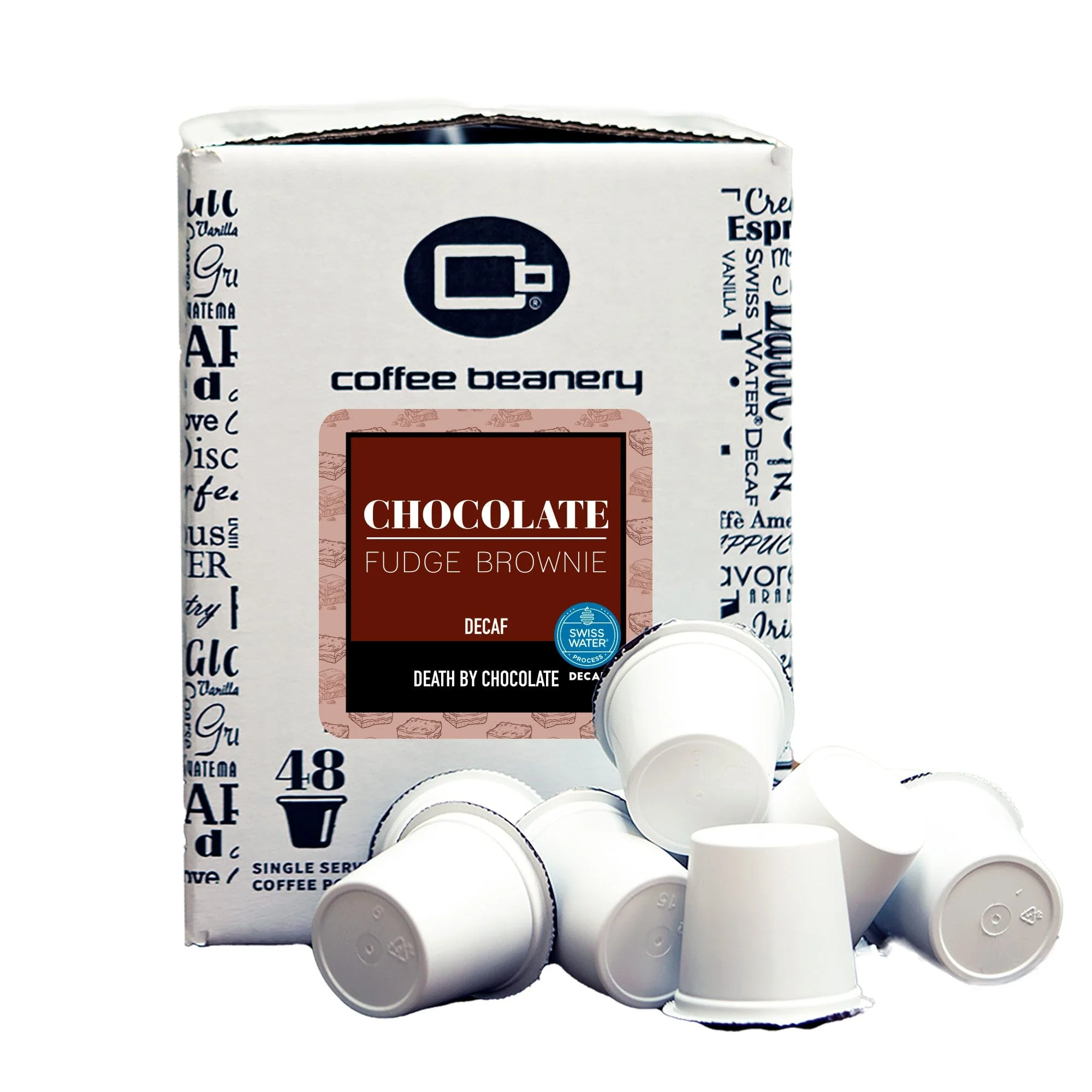 Chocolate Fudge Brownie Flavored SWP Decaf Coffee - Image 3