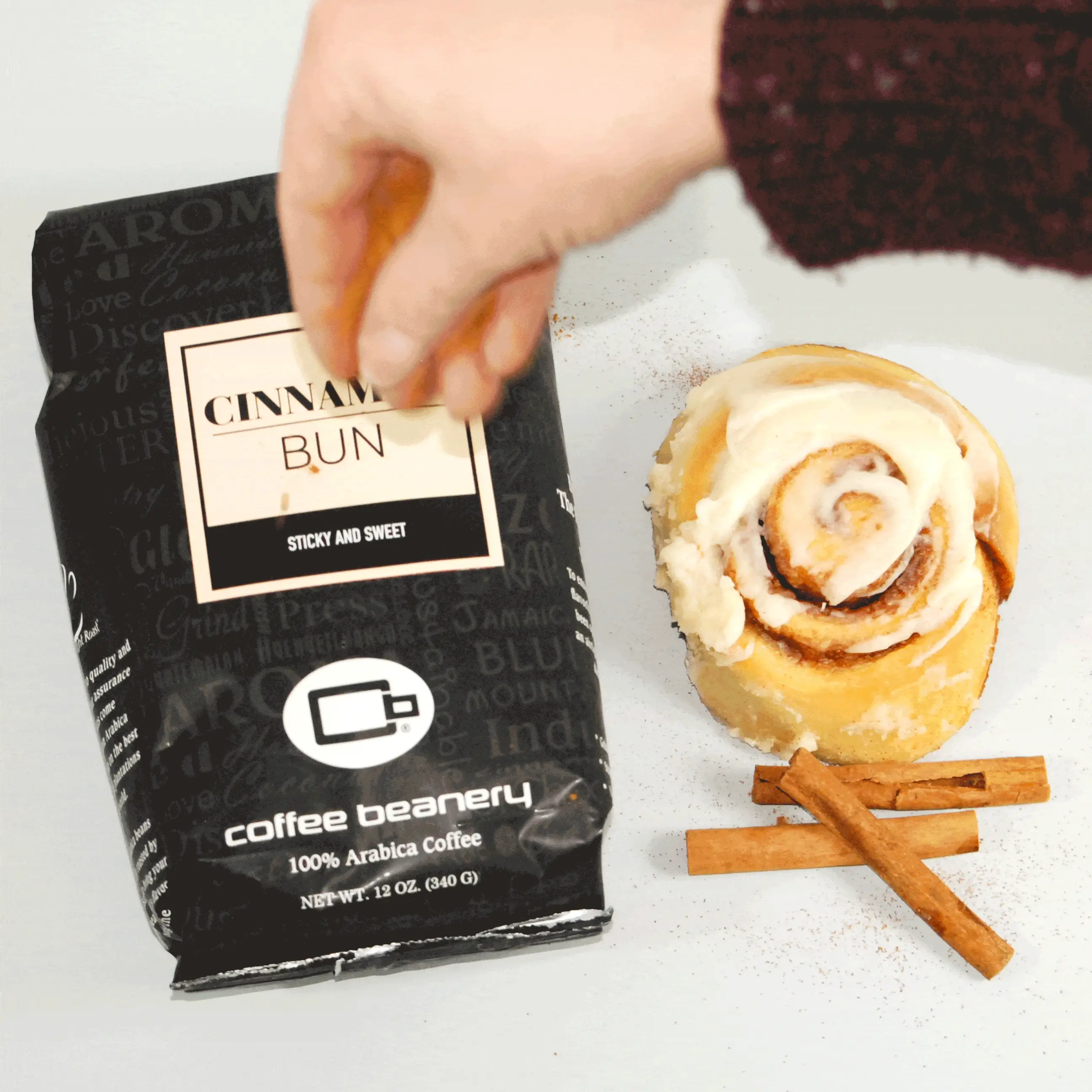 Cinnamon Bun Flavored Coffee - Image 9