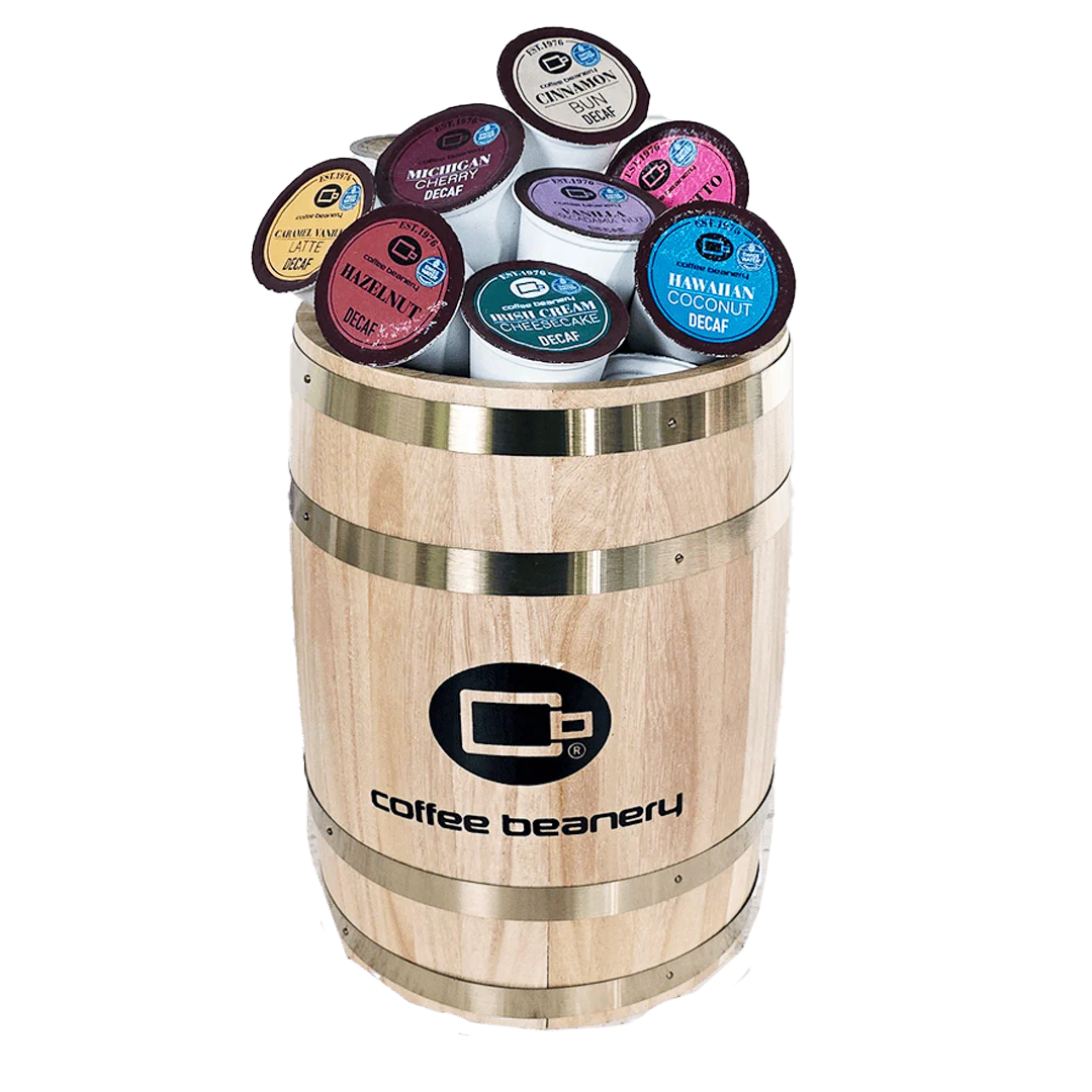 Decaf Barrel of All Coffee Pods Flavors