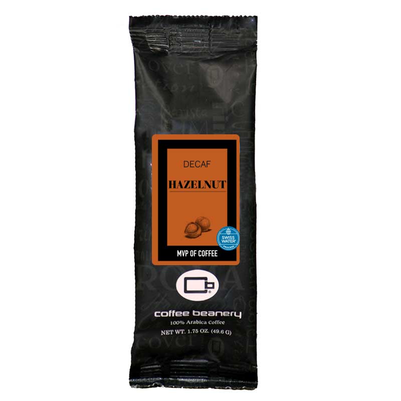 Hazelnut SWP Decaf Flavored Coffee | 1.75 oz One Pot Sampler