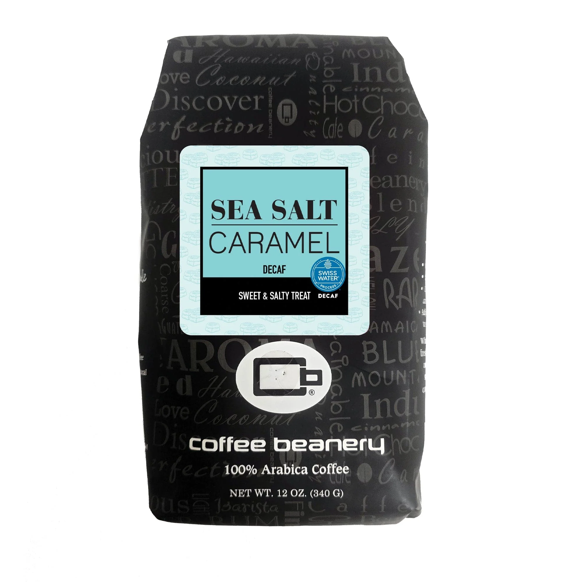 Sea Salt Caramel Flavored Swiss Water Process Decaf Coffee
